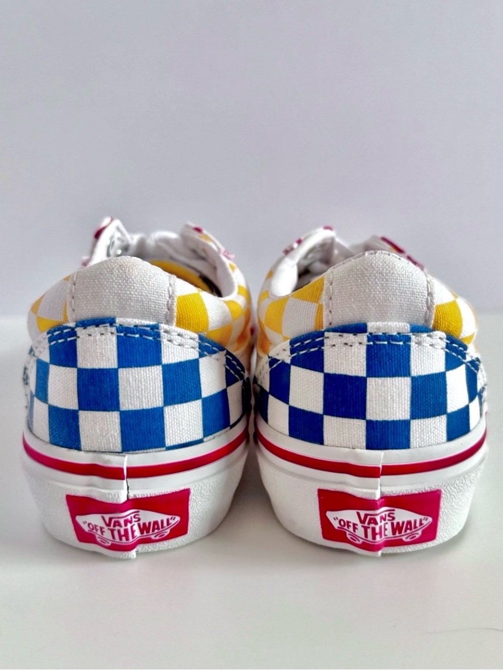 NWOT Vans Checkerboard Little Kid Sneakers Multicolor Lace-Up Unisex Size 13 - Picture 5 of 10